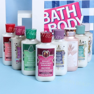 保税直送BBW身体乳236ml冬季限量冬日糖苹果纯粹奇迹雪花羊绒草莓