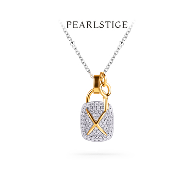 PEARLSTIGE无限锁扣项链S925银