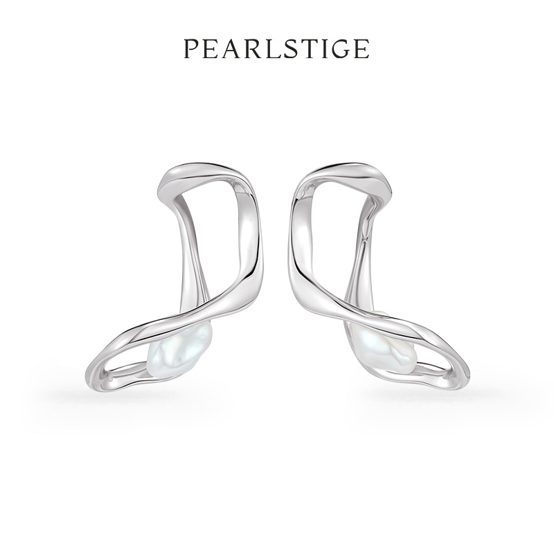 PEARLSTIGE蝴蝶系列蝶变珍珠耳钉