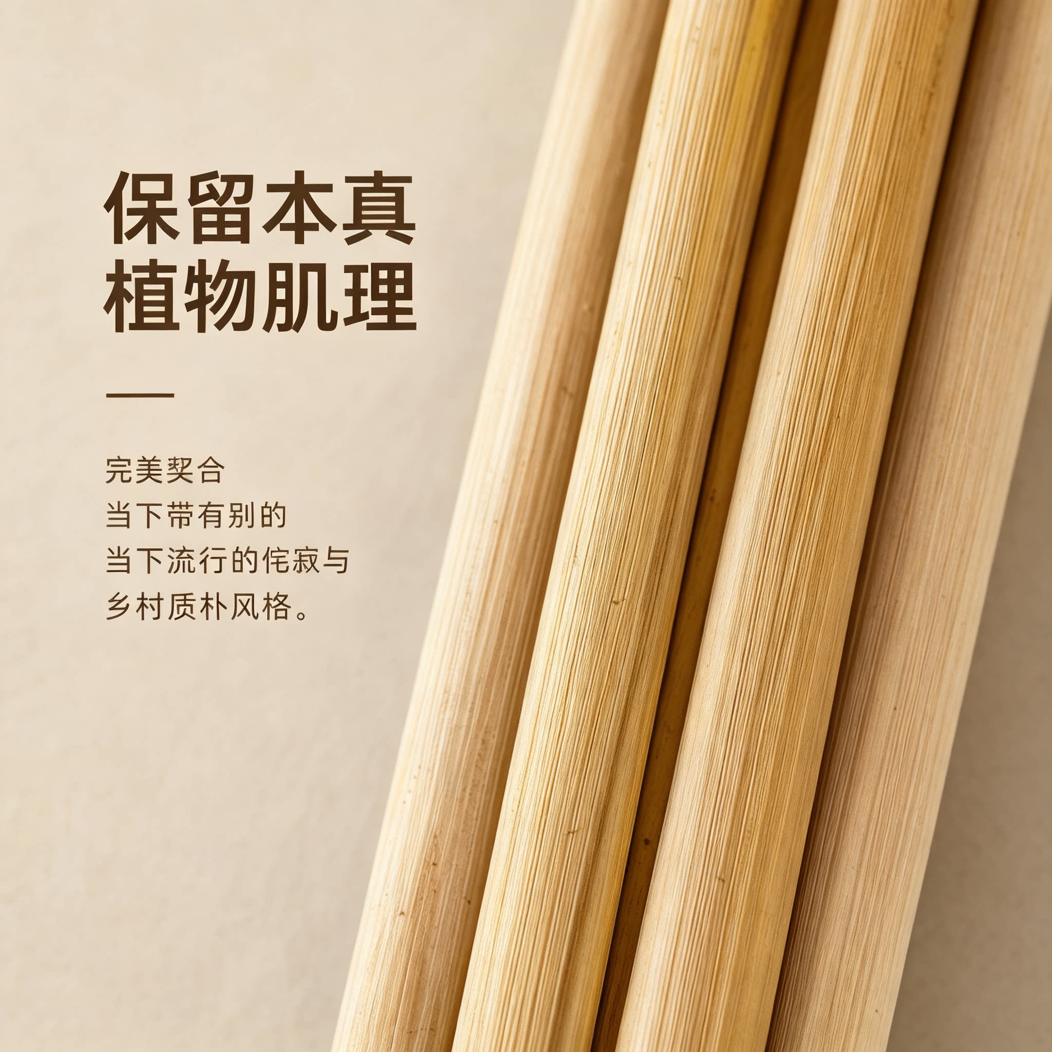 整齐芦苇杆手工材料布置造景搭建
