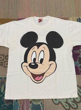 罕见！美式复古90S年代感嘻哈raper穿搭caper菲董vintage风短袖T