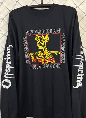 罕见Vintage！90s Offspring1994Smash重磅水洗破坏长袖T恤