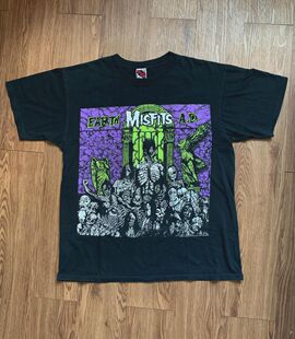 Wolfs 水土不服The Misfits1983专辑歌曲Earth A.D. T恤 Blood短袖