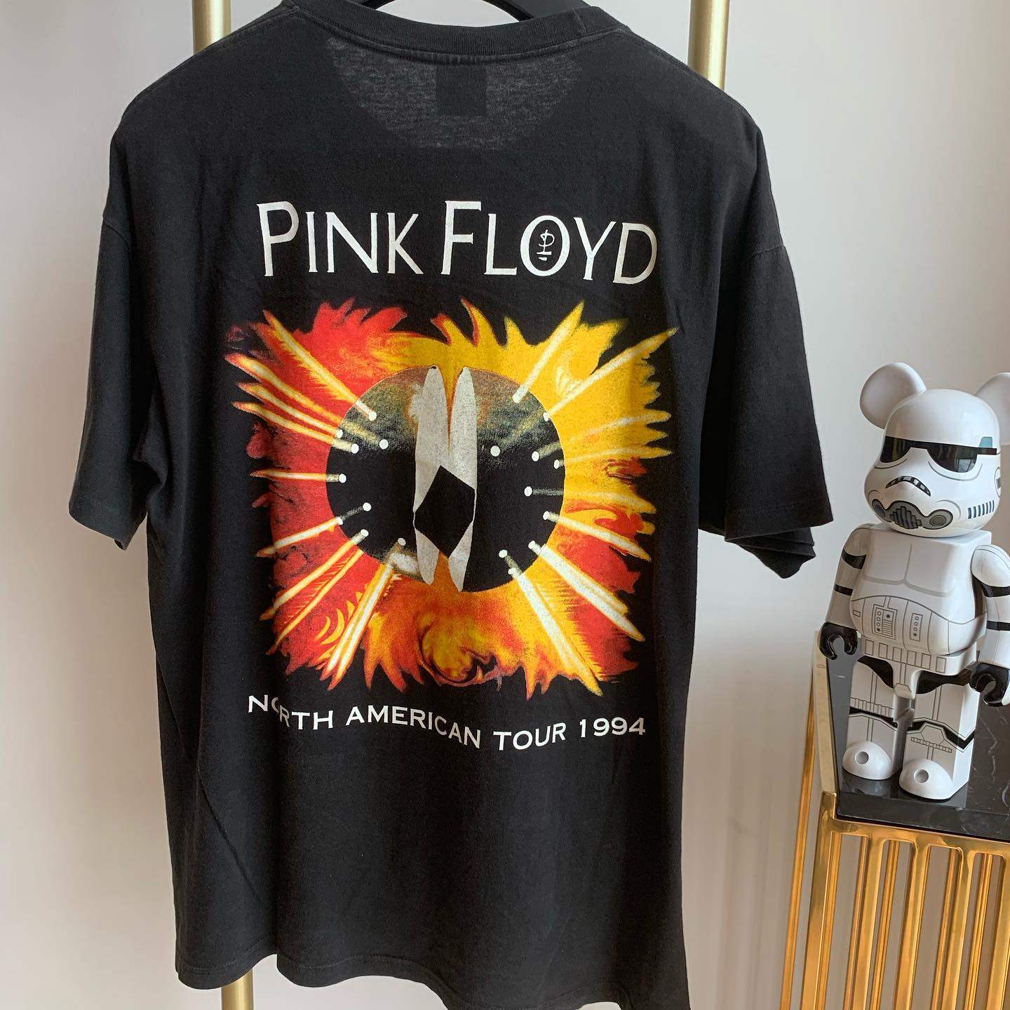 pink floyd太阳神vintage潮流宽松高街嘻哈90年代百搭男女短袖t恤