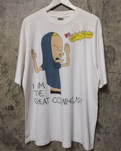 The Great Cornholio电视剧集瘪四与大头蛋90s动画美式复古短袖
