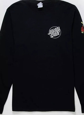Santa Cruz Skateboards 复古百搭Vintage街头风重磅长袖T恤