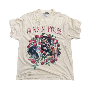 Guns N' Roses枪与玫瑰枪花1991Use Your Illusion水洗破烂短袖