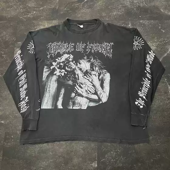 Cradle of Filth Album the Principle of Evil Made Flesh Long-Sleeve T-Shirt
