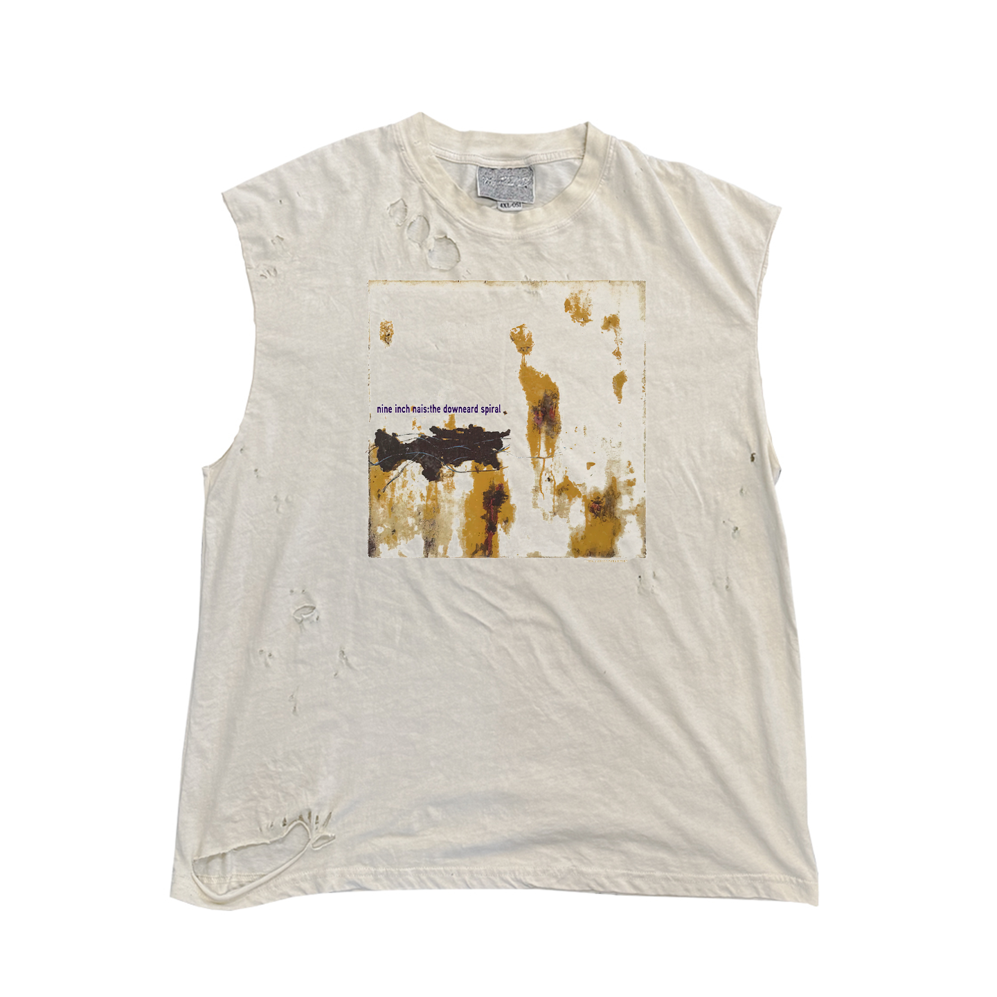 Nine Inch Nails九寸钉乐队暗黑摇滚废土风砍袖背心水洗破洞破坏,服饰配件/皮带/帽子/围巾,手帕,淘宝优惠券,粉丝福利购,淘宝优惠卷