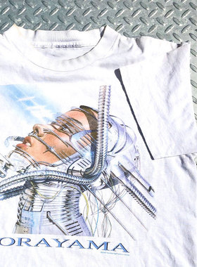 90'S HAJIME SORAYAMA THE GYNOIDS Vintage赛博朋克大码短袖T恤
