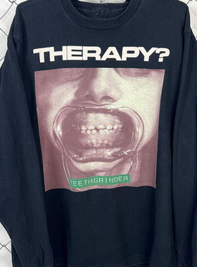 A Gnawing Problems THERAPY? TEETHGR INDER 减龄雅痞风长袖T恤