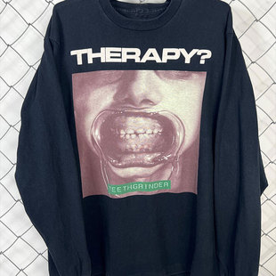 A Gnawing Problems THERAPY? TEETHGR INDER 减龄雅痞风长袖T恤
