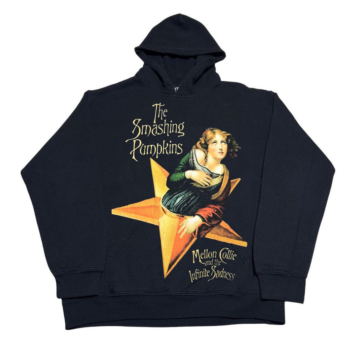 The Smashing Pumpkins碎南瓜乐队复古休闲范儿直接拉满连帽卫衣