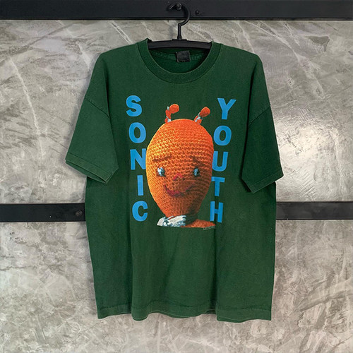 sonic youth！240g美式oversize街头创意夏季潮流宽松百搭短袖T恤