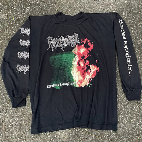 Regurgitate 乐队音乐专辑 Concrete Human Torture 复古长袖T恤