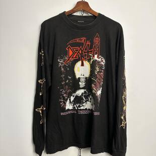 水洗重磅tee！Death1993专辑INDIVIDUAL THOUGHT PATTERNS长袖T恤