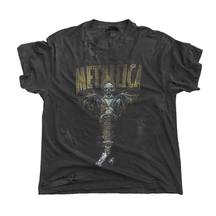 金属乐队Metallica1996专辑歌曲King Nothing短袖T恤水洗破坏轻薄
