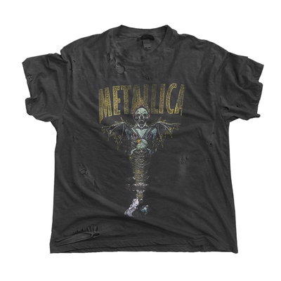 金属乐队Metallica1996专辑歌曲King Nothing短袖T恤水洗破坏轻薄