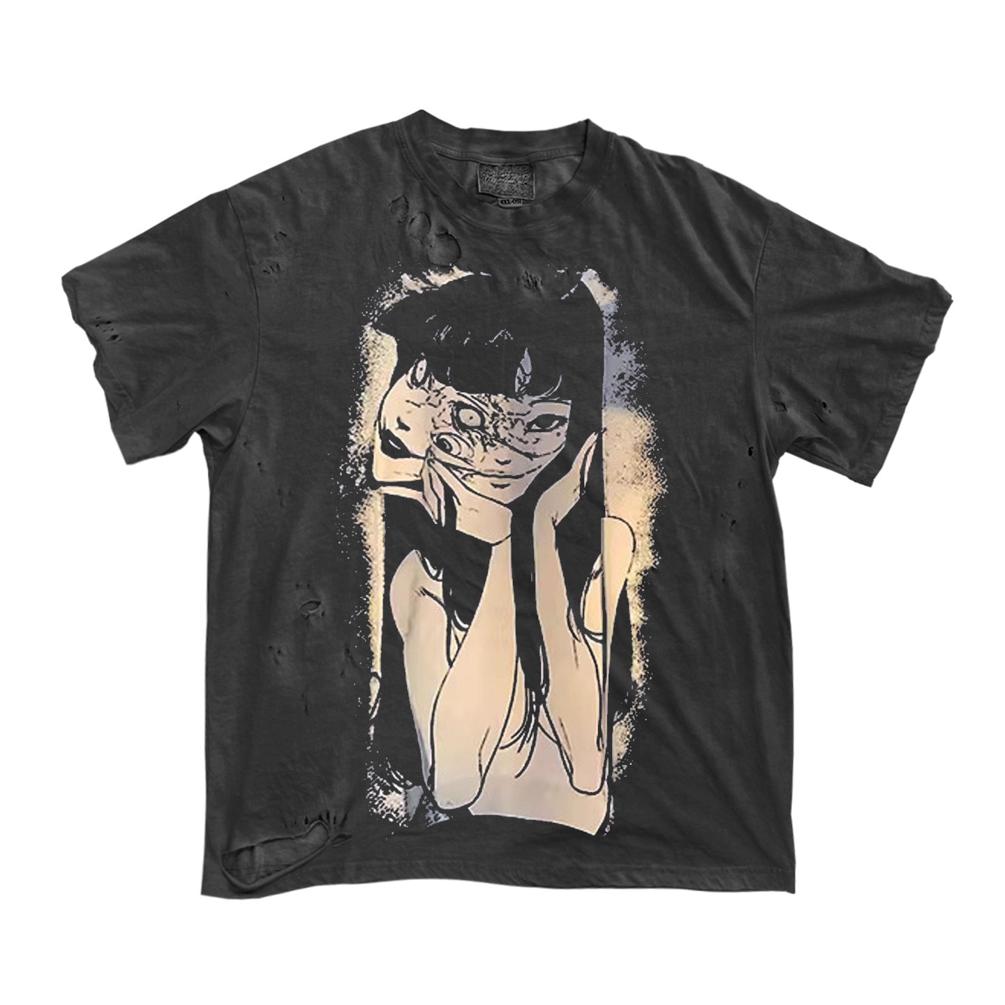 ICEVALLEY  富江动漫卡通复古颓废风丧系水洗破洞日系宽松短袖T恤,服饰配件/皮带/帽子/围巾,手帕,淘宝优惠券,粉丝福利购,淘宝优惠卷