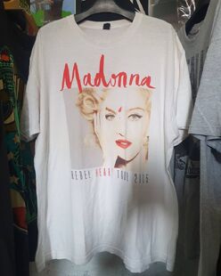 夏季薄款！240g！vintage麦当娜1992美式穿搭高街短袖T恤