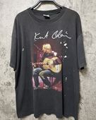 涅槃乐队Nirvana科特柯本Kurt Donald Cobain高街T恤复古宽松水洗