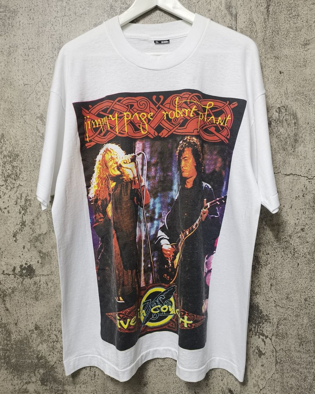 齐柏林飞艇led zeppelin90s重金属乐队vintage重磅做旧短袖高街t