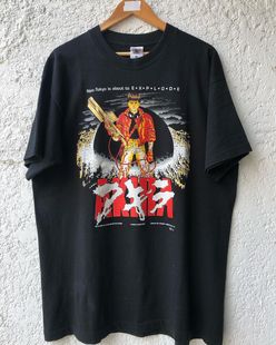 akira漫画印花纯棉宽松涂鸦Tattoo西海岸美式复古oldschool短T