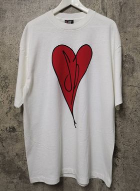 复古重磅T恤！1996碎南瓜Smashing Pumpkins Heart摇滚乐队美式