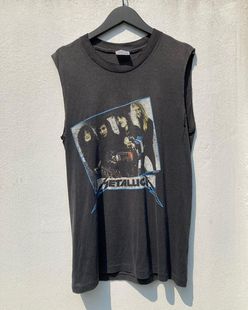 Metallica金属乐队1987专辑歌曲5.98元重返车库岁月重磅无袖砍袖