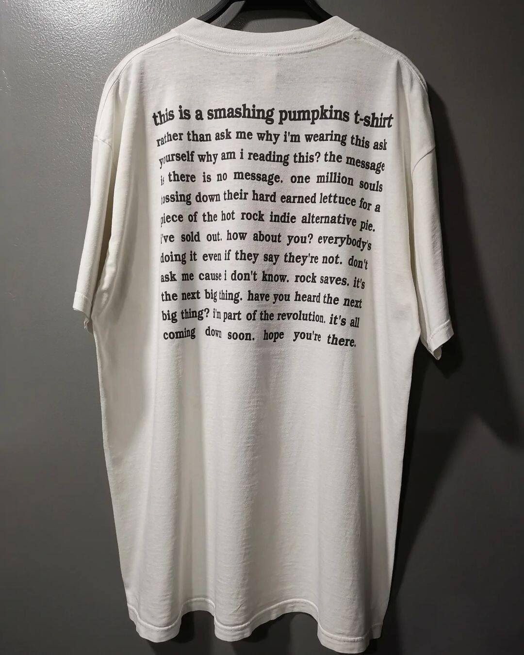 The Smashing Pumpkins摇滚乐队vintage重磅加大码短袖高街T恤