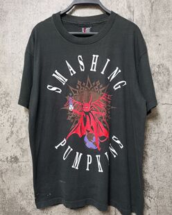 碎南瓜The Pumpkins 摇滚乐队Vintage重磅短袖 高街T恤 Smashing