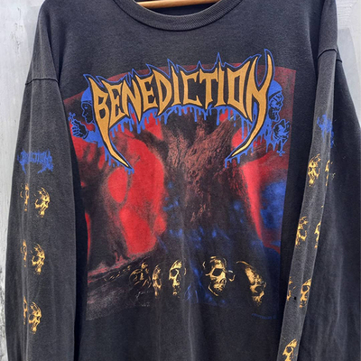 Benediction 摇滚乐队专辑 The Grand Leveller 封面流行长袖T恤