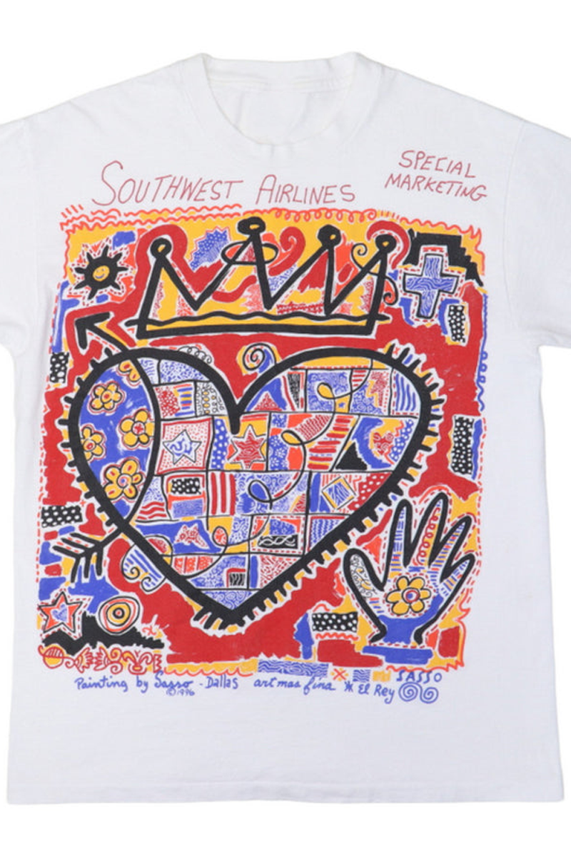 Southwest Airlines WhiteTee西南航空美式复古高街创意短袖T恤