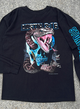 Stone Cold Steve Austin 3:16 90s Vintage水洗重磅长袖T恤