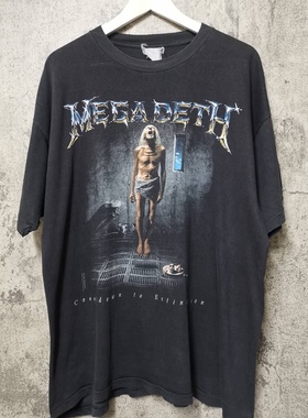 麦加帝斯Megadeth摇滚乐队1992Countdown to ExtinctionT恤短袖