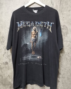 麦加帝斯Megadeth摇滚乐队1992Countdown to ExtinctionT恤短袖