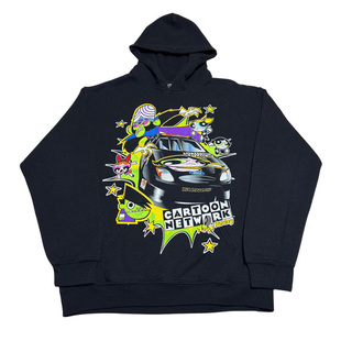 Cartoon Network卡通频道oversize 宽松落肩潮牌创意百搭连帽卫衣