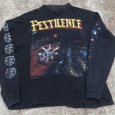 Vintage美式发烧友长袖T恤