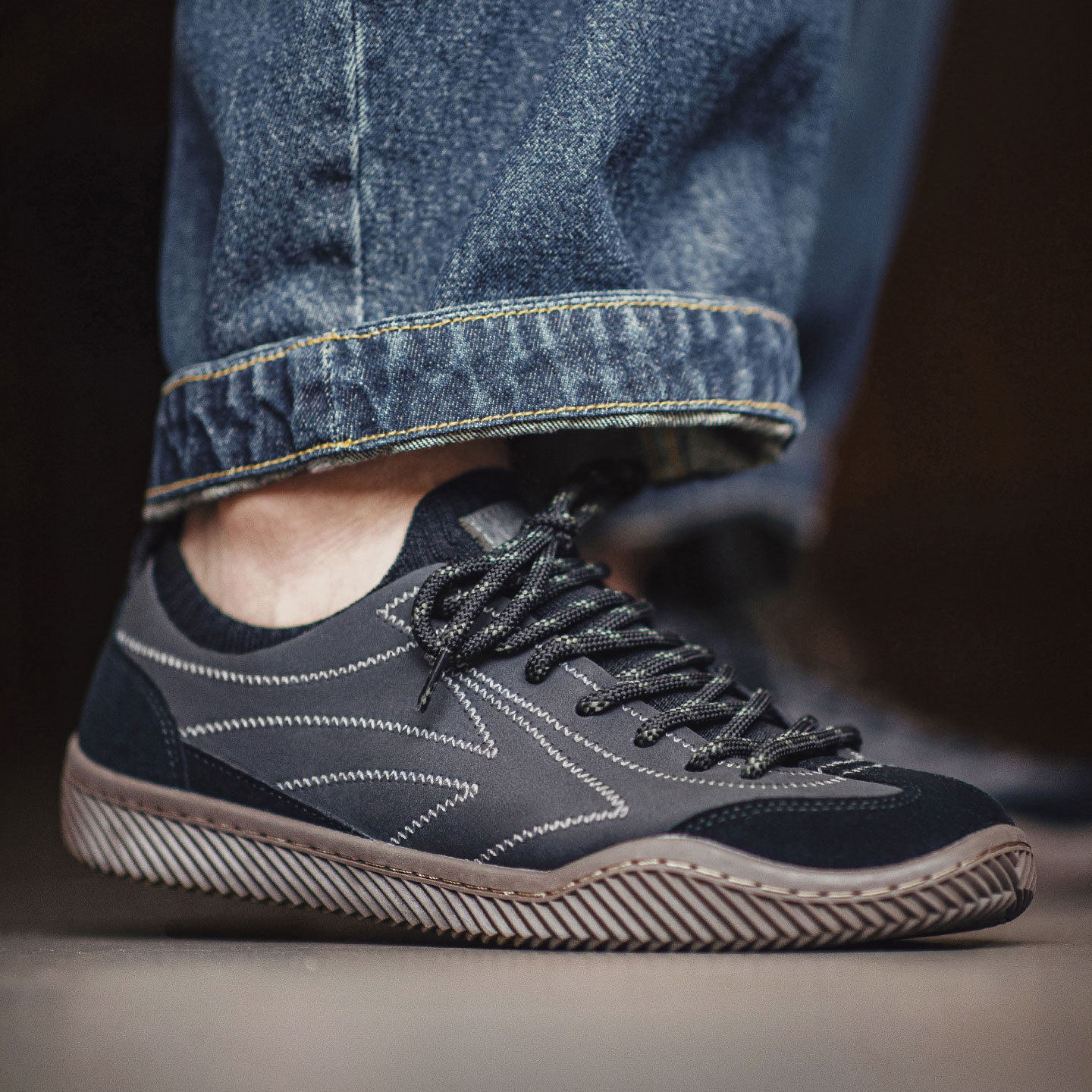 马登工装黑色薄底德训鞋男飞织袜鞋轻便软底复古运动休闲板鞋春秋,流行男鞋,休闲板鞋,淘宝优惠券,粉丝福利购,淘宝优惠卷