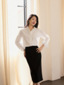 温柔 ROW廓形男友风慵懒纯棉白色长袖 勇气 LadyJ 衬衫 女