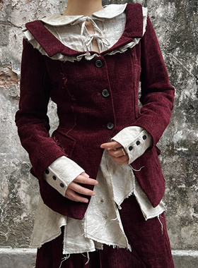 一缺|官方代理simsim crush warbaby系列红衿外套重工西装开衫女