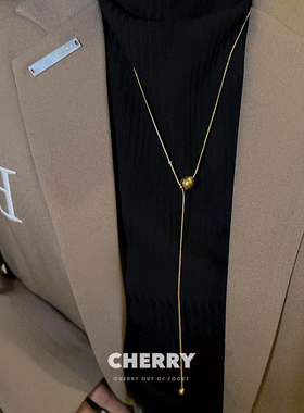 有求必应圆珠钛钢项链女