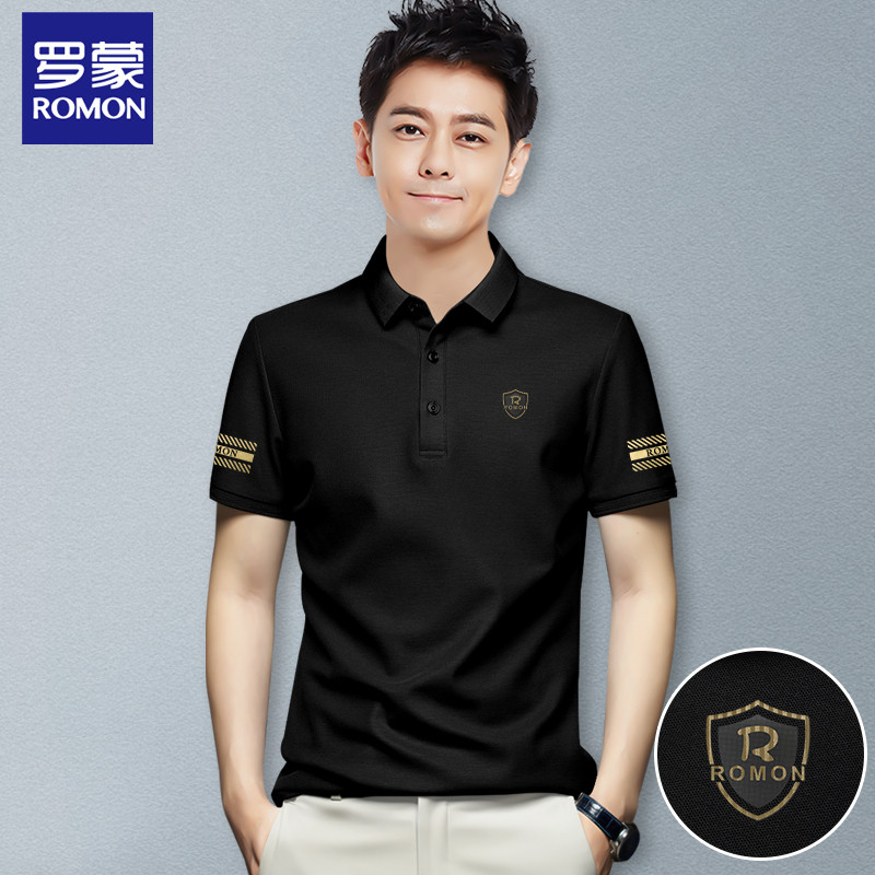 罗蒙官方正品透气短袖半袖