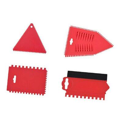 4 Pieces Adhesive Spreader Flexible Notched Glue Applicator