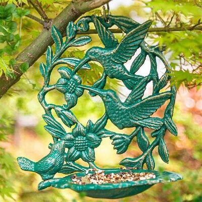 Iron Feeder Retro Wall-mounted Bird Feeder Decorative Brand