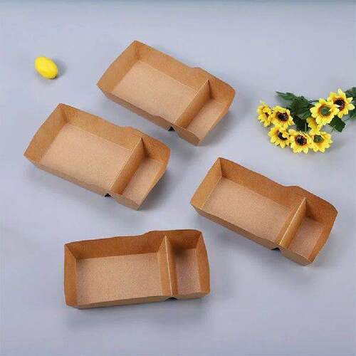 50 Pcs Kraft Paper Snack Box Container Boxes Cardboard