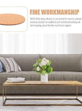 2Pcs Cork Plant Mat Flowerpot Saucer Tray for Indoor