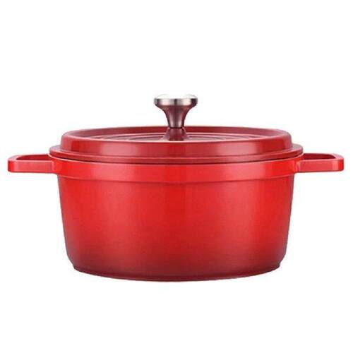 Home Kitchen Enamel Stock Pot with Lid Nonstick Heat