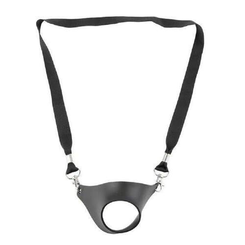 1pc Black Wine Glass Holder Strap Wine Sling Yoke Glass