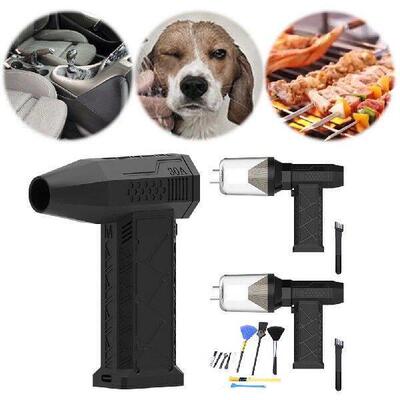 Mini Turbo Jet Fan Rechargeable Handheld Duct Fan 130000RPM